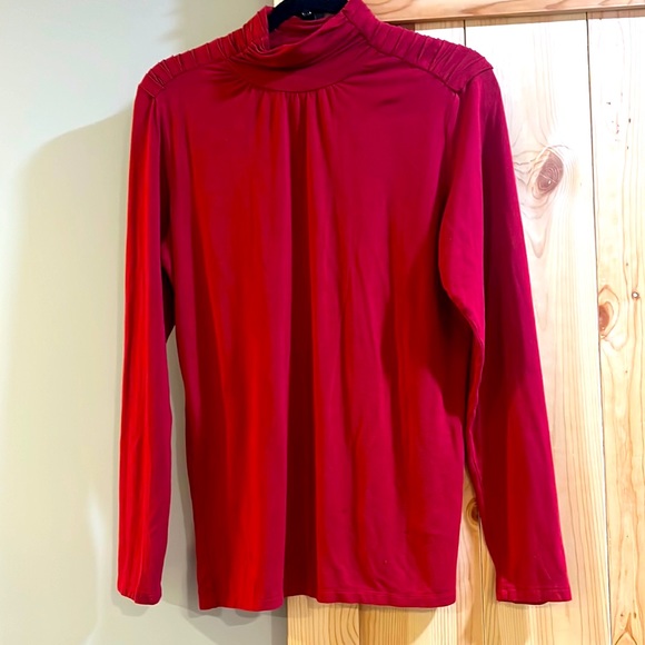 Joseph Ribkoff Tops - Joseph a ripkoff red high neck size large
